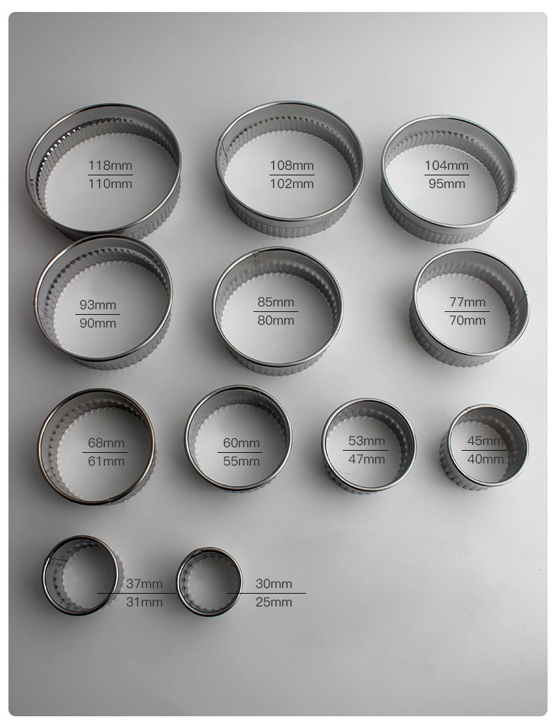 12-piece Stainless Steel Biscuit Mold