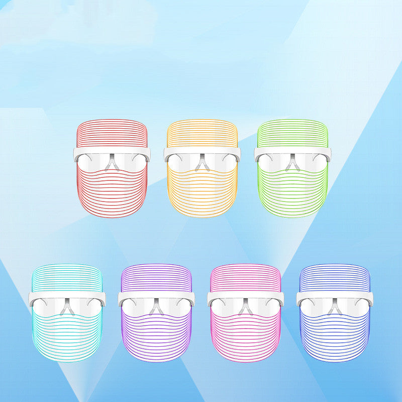 7 Color LED Mask Red Light Therapy Skin Rejuvenation Massager Beauty Home Skin Whitening Anti Aging Spa Device