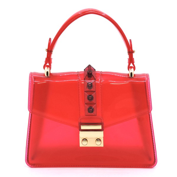 Women's Multi Semi Transparent Flap Jelly Candy Bag