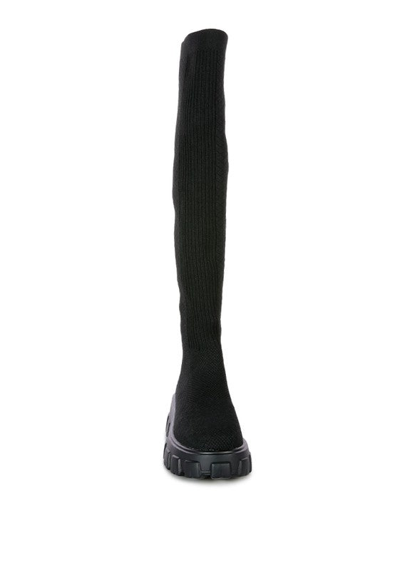 Women's LORO Stretch Knit Knee High Boots