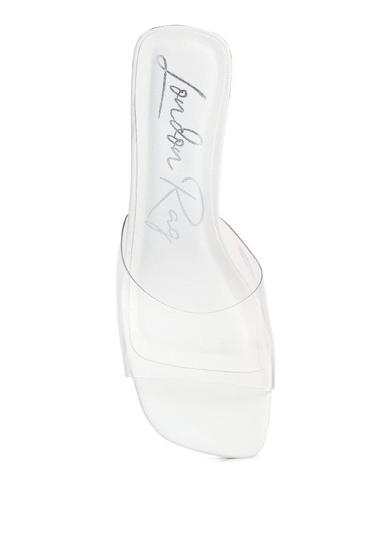 Women's Eugnie Clear Straps Block Heeled Sandals
