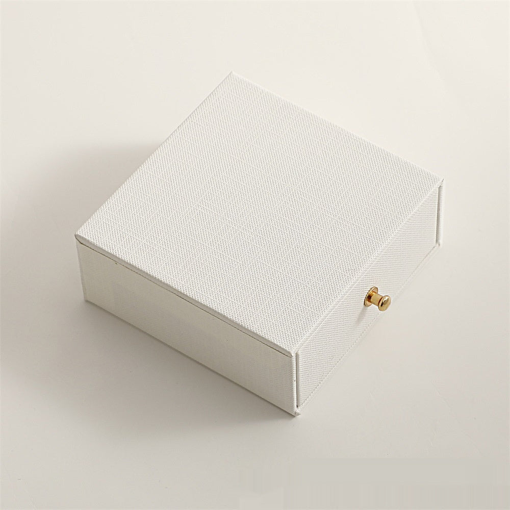 Lotus Pattern Drawer Jewelry Box Necklace Jewelry