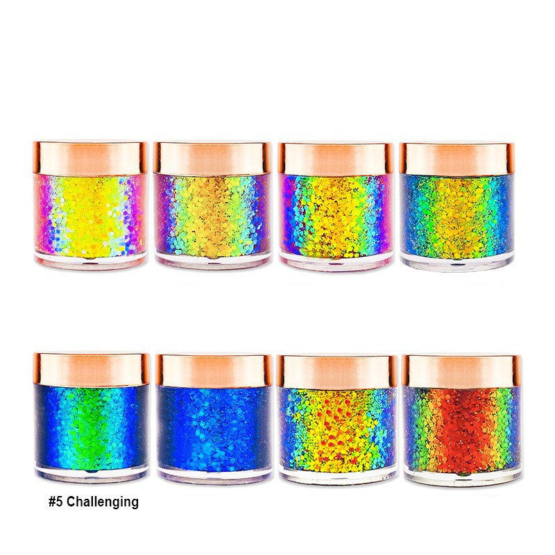 Chameleon 8 Colors Gold Leaf Sequins Gel Eye Shadow