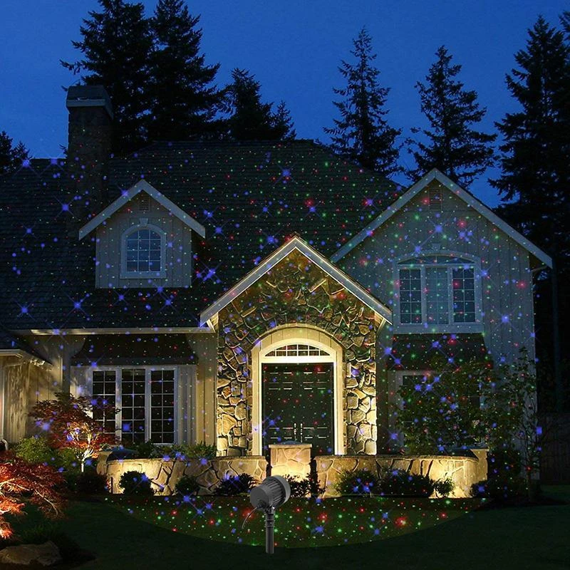2 Piece LED Outdoor Indoor Ground Laser Christmas Light's Display