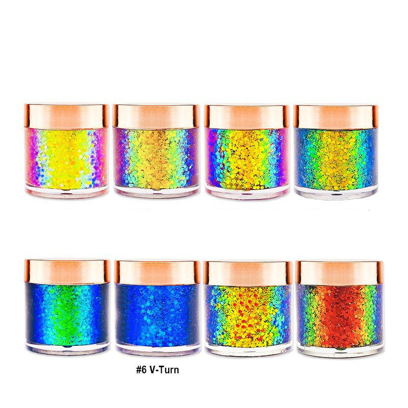 Chameleon 8 Colors Gold Leaf Sequins Gel Eye Shadow