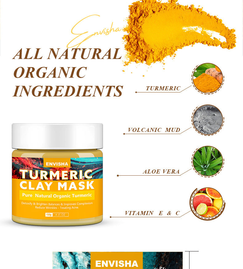 Lemon Balm Deep Cleansing Turmeric Clay Mask