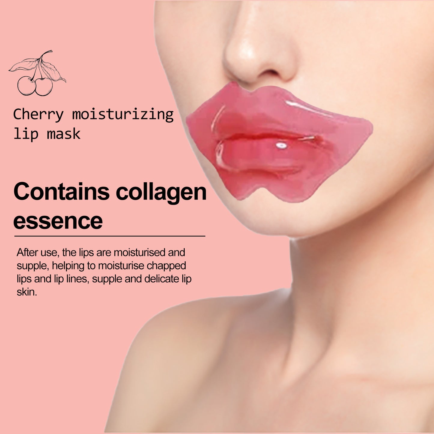 Cherry Crystal Lip Balm Fade Lip Lines Hydrating Moisturizing And Nourishing