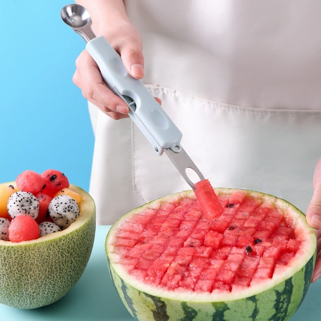 3-in-1 multifunctional hidden Watermelon fruit knife slicer, fruit ball digger