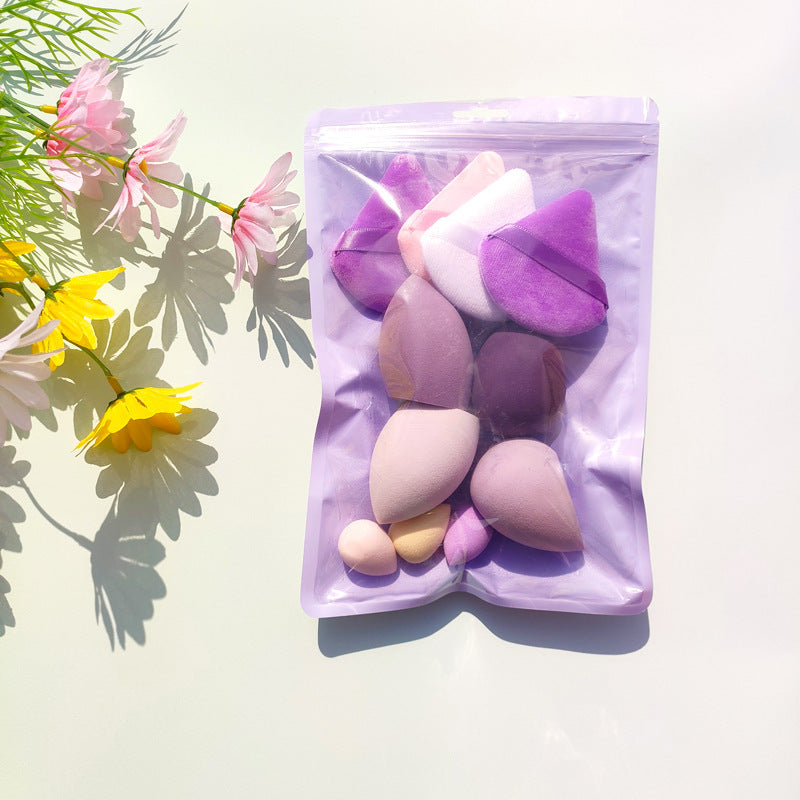Macaron Bag Dopamine Cosmetic Egg Flocking Powder Puff