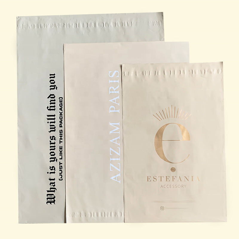 Biodegradable Beige Matte Poly Mail Bag Poly Mail Bag Transport Bag