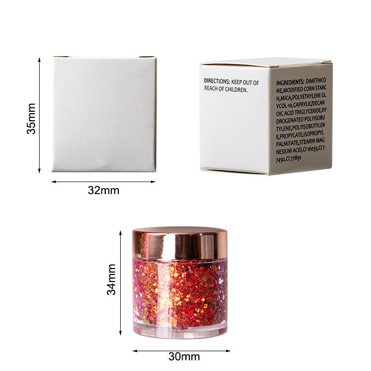 Chameleon 8 Colors Gold Leaf Sequins Gel Eye Shadow