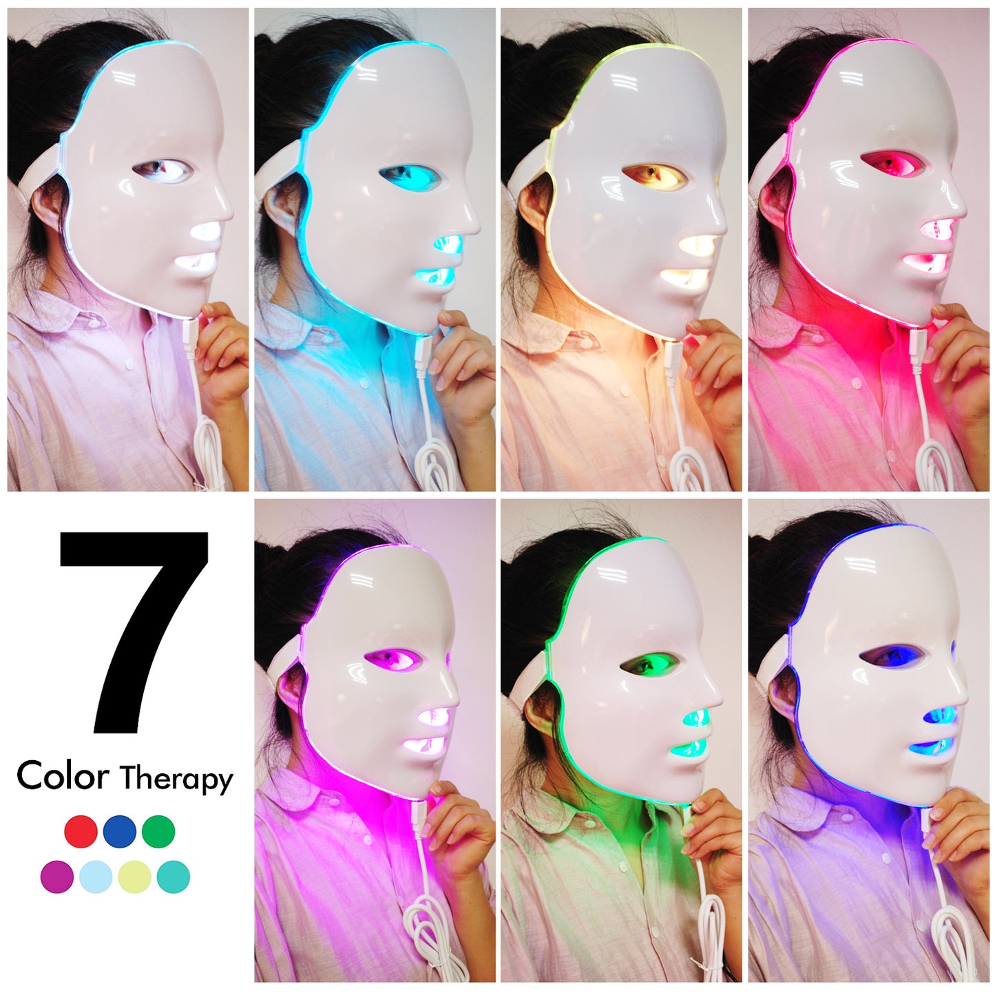 7 Colors LED Light Photon Beauty Mask