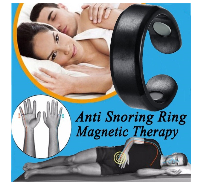 Lymphatic Drainae Magnetic Ring Acupressure Anti Snore Ring Treatment Reflexology Anti Snoring Apnea Sleeping Aid Device