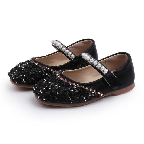 Girl's Princess Shoes, White, Gold, Pink, Black Infant to Kids