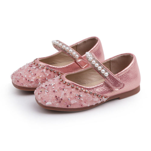 Girl's Princess Shoes, White, Gold, Pink, Black Infant to Kids