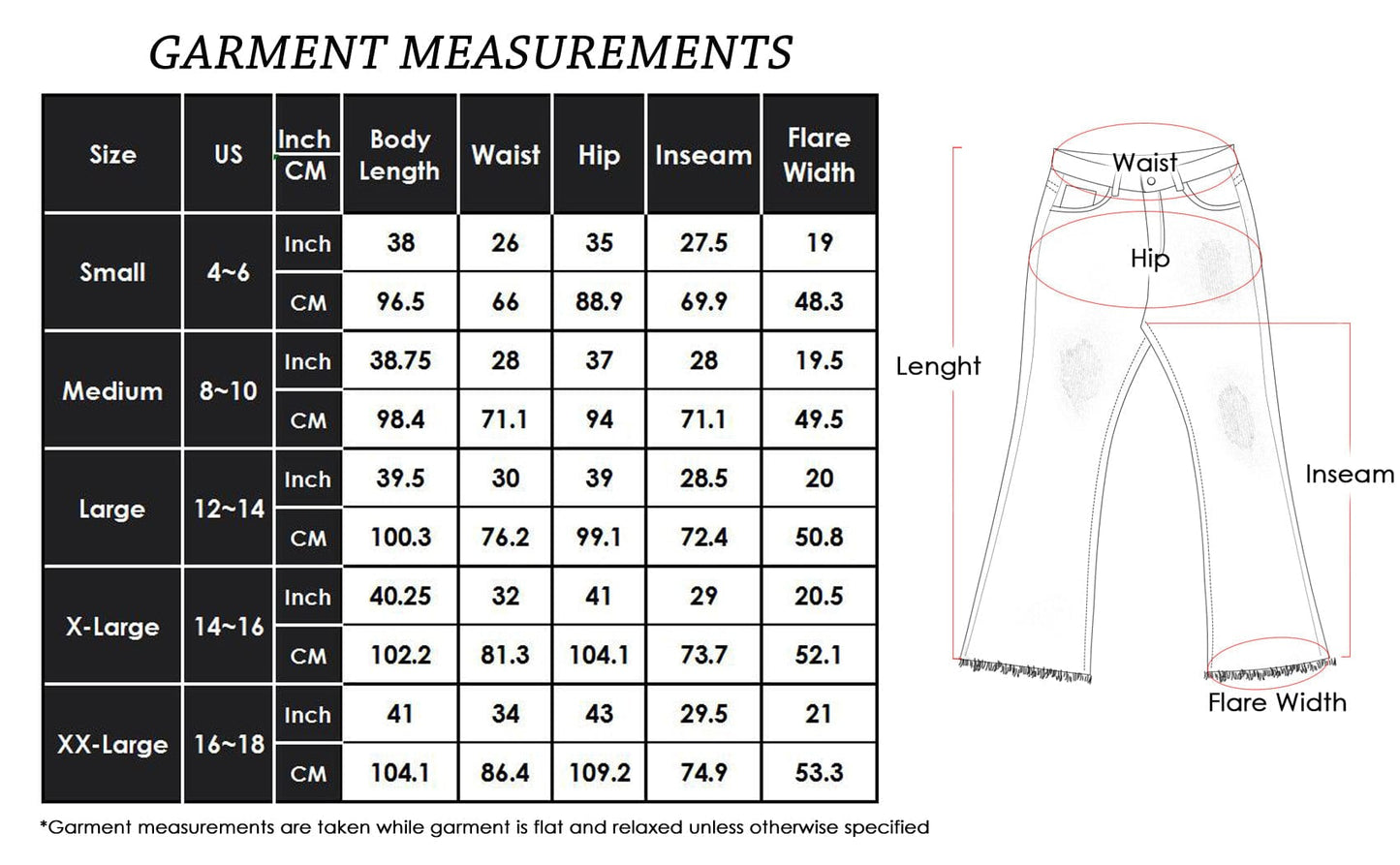 Bell Bottom High Waist Denim Jeans