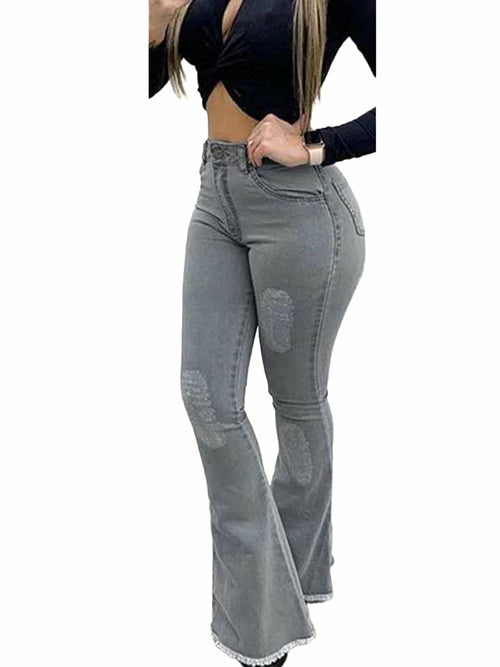 Bell Bottom High Waist Denim Jeans