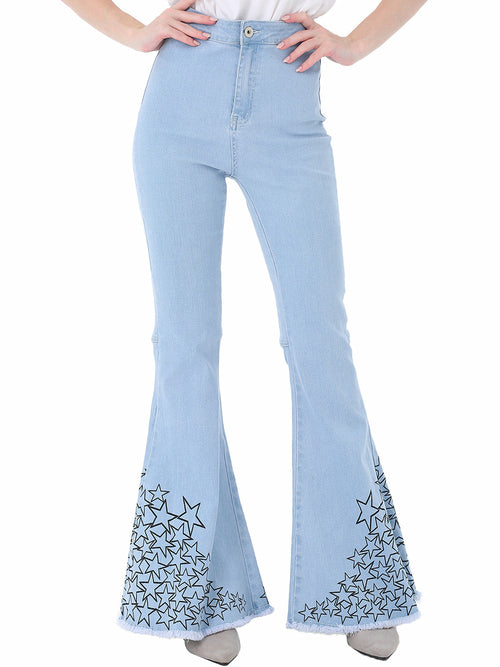 Bell Bottom High Waist Denim Jeans