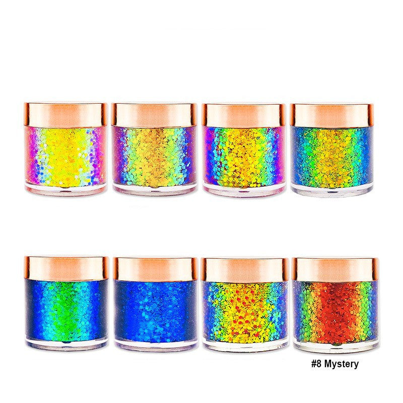 Chameleon 8 Colors Gold Leaf Sequins Gel Eye Shadow