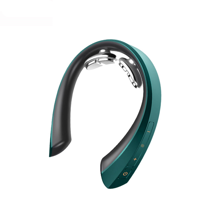 Cervical Shoulder Smart Remote Control Dual-Pulse Electric Massaging Super Light Neck Relief and Relaxing Device Voice Prompt