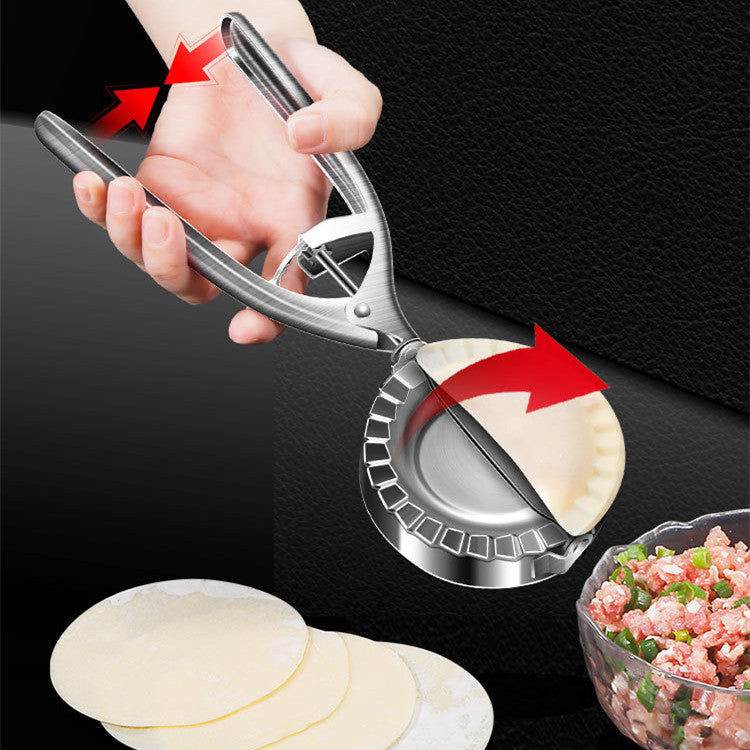 Chef's Kitchen Arsenal Dumpling Ravioli Pastry Maker Press Mold & Seal Long Handle Stainless Steel