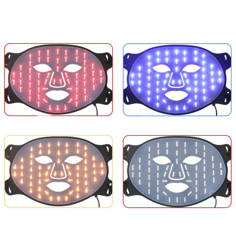 COMPARE TO OMNILUX Led Silicone Mask Instrument Photon Rejuvenation Large Row Lamp 7 Color Red Blue Spectrometer