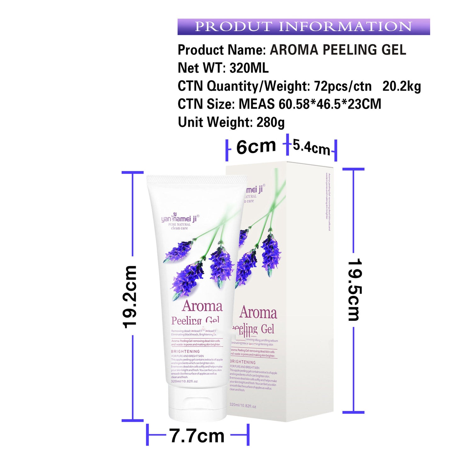 Exfoliating Gel Facial Body Scrub Cream