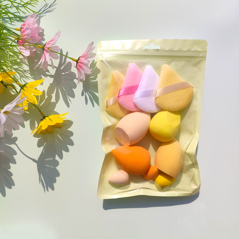 Macaron Bag Dopamine Cosmetic Egg Flocking Powder Puff