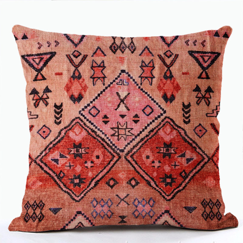 Bohemian Print Pillowcase Ethnic Style Pillows