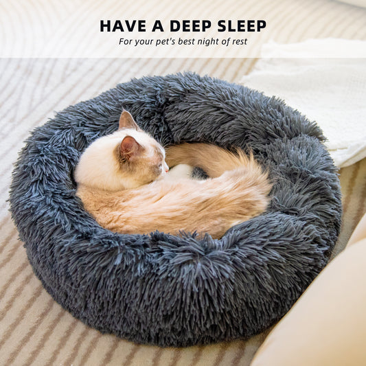 Pet Bed For Cat or Dog Anti-Slip & Water-Resistant Bottom Washable For Small Medium Pets