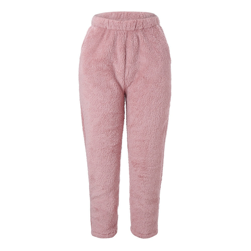 Women's Fitness Sport Winter Fleece Leggings Pants