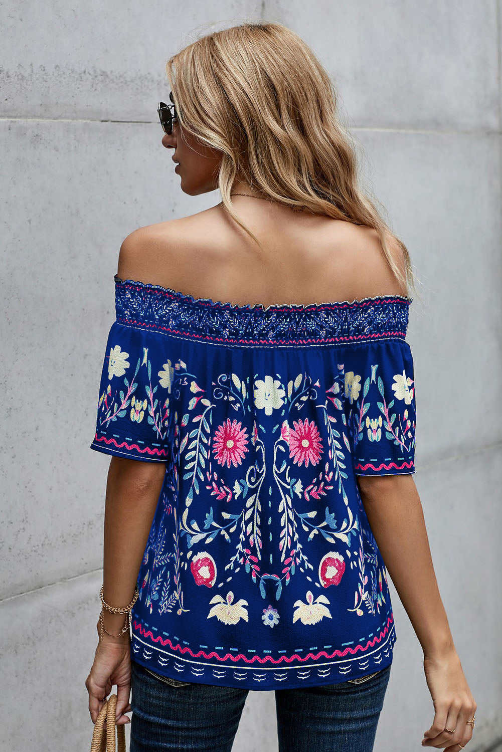Women's Floral Off-Shoulder Blouse (M Sold Out)