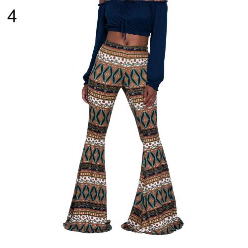 Women's Vintage 1970s Style Bell Bottom Knit Pants