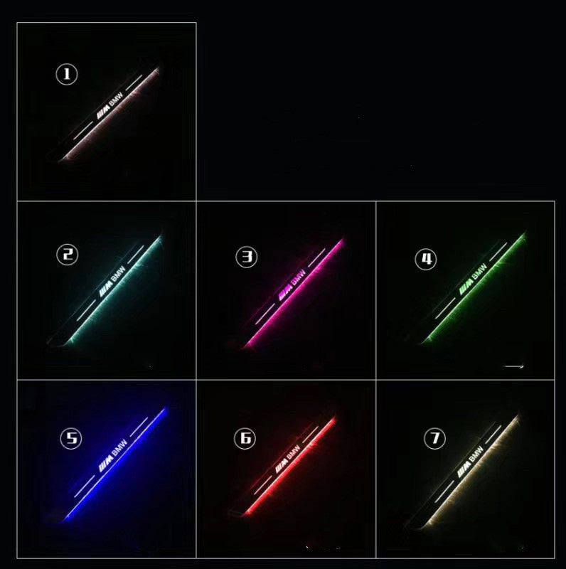 Auto LED Threshold Sills USB Charging Illuminated Light