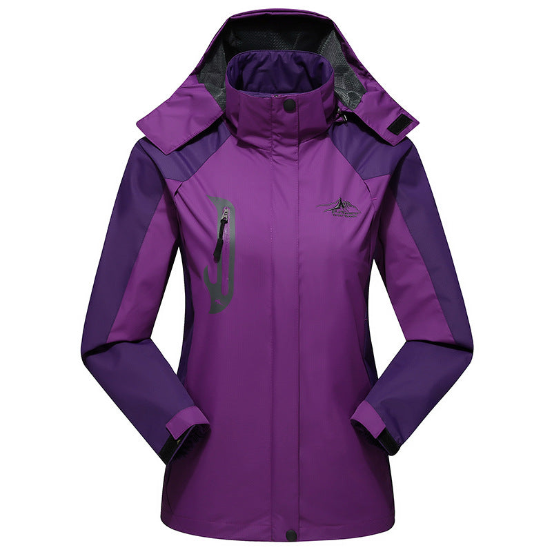Womens Men's Outdoor Waterproof Rain Jacket Windbreaker Jacket