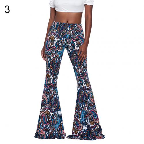 Women's Vintage 1970s Style Bell Bottom Knit Pants