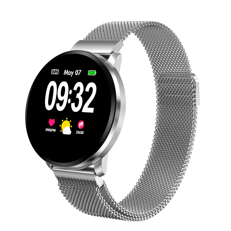 Unisex bluetooth Touch Screen Heart Rate Sleep Monitor Female Health Tracker IP67 Waterproof Women Smart Watch Wristwatch