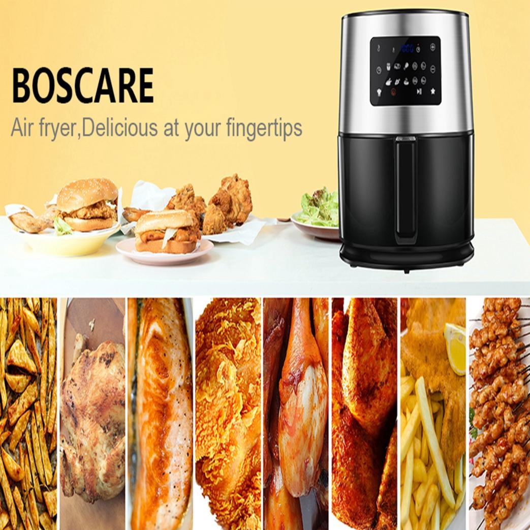 6.3QT 1700W Stainless Steel Air Fryer Oven For Roasting Multi-function Screen