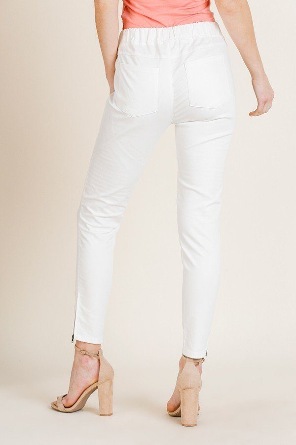 Women's High Waist Skinny Moto Pant