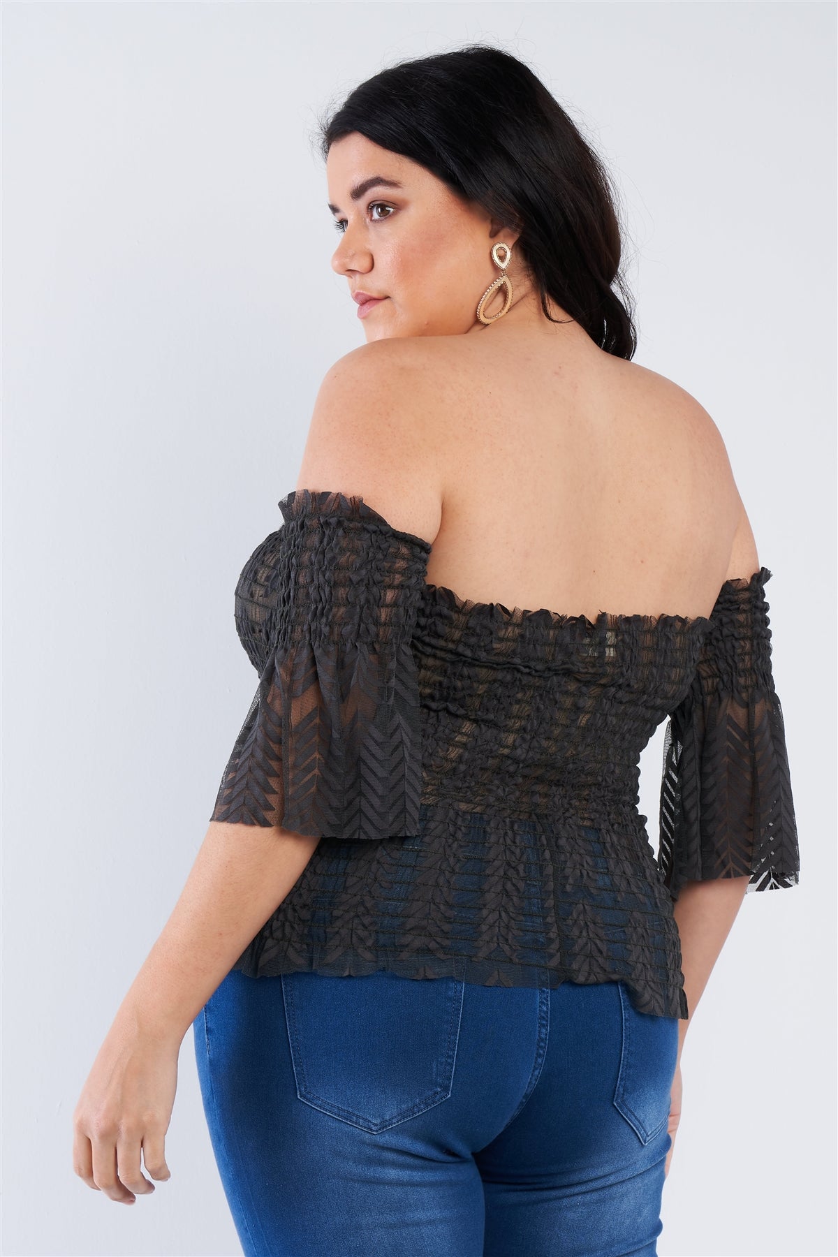 Women's Off The Shoulder Plus Size Top (2X & 3X Only)