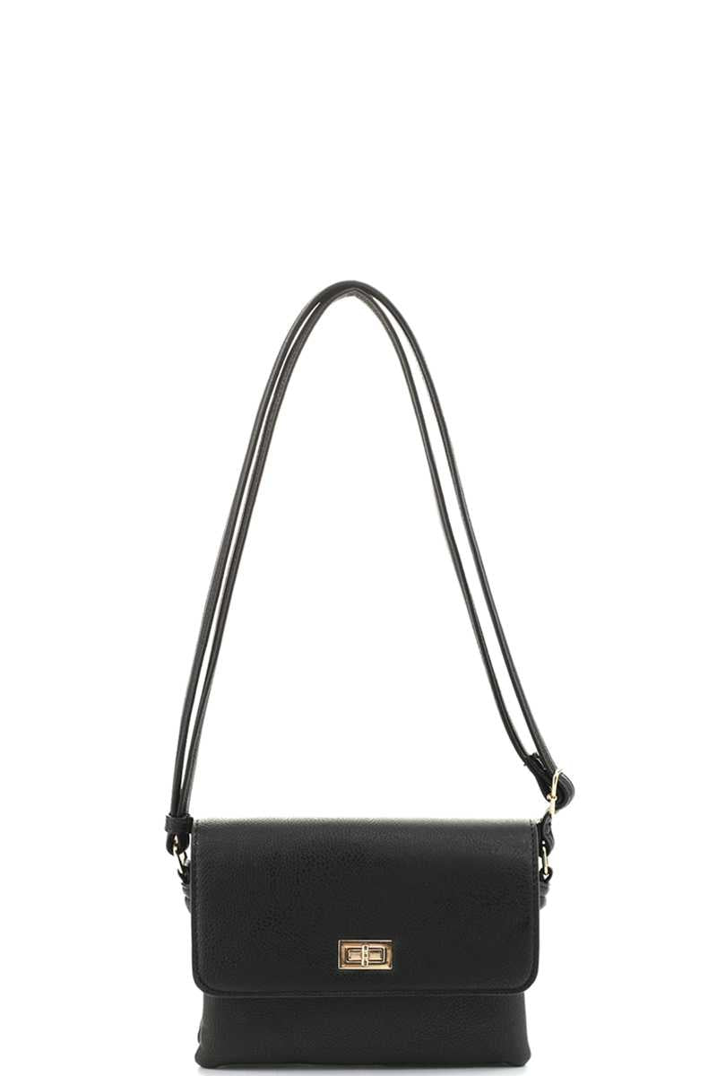 Women's Smooth Colored Crossbody Bag