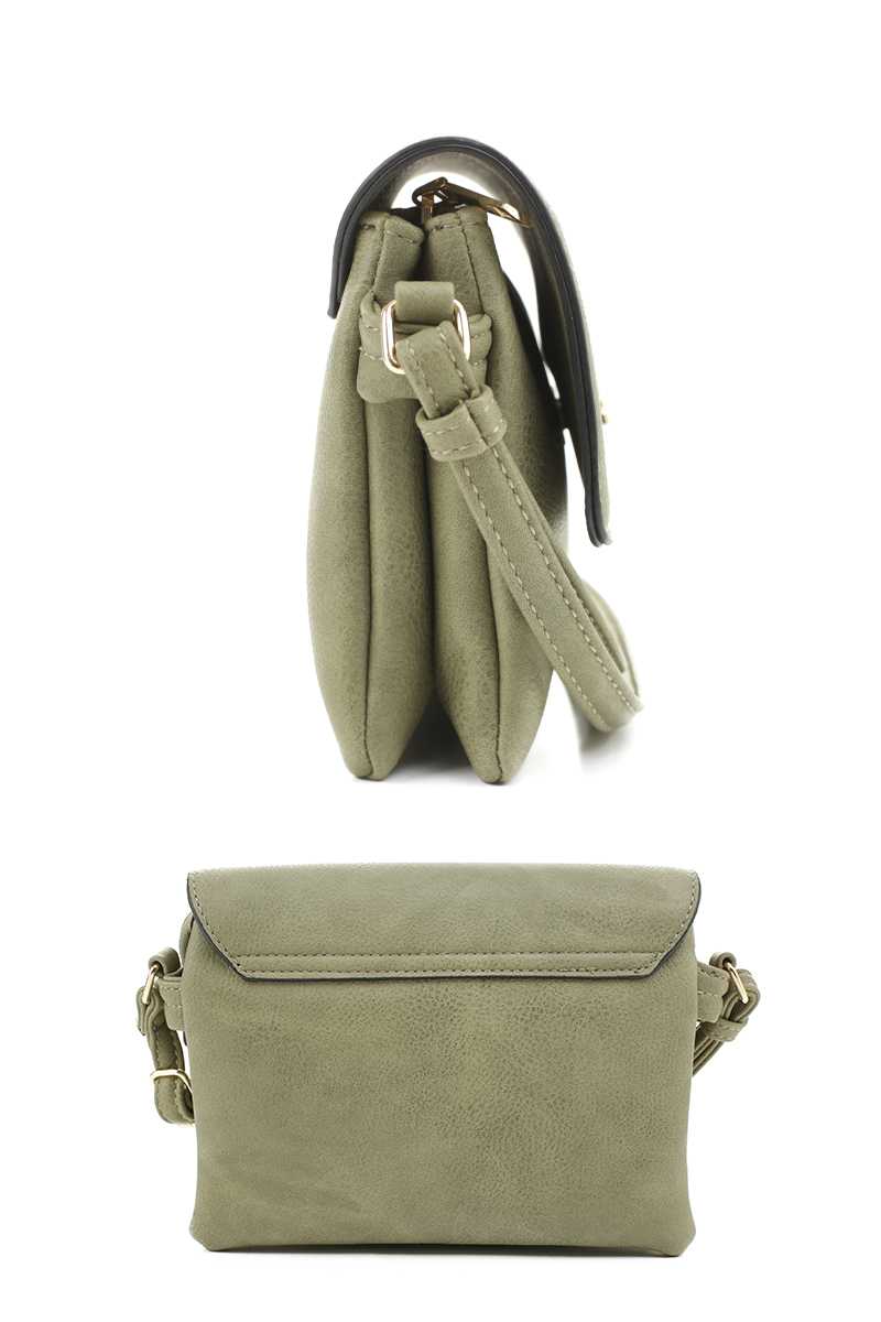 Women's Smooth Colored Crossbody Bag