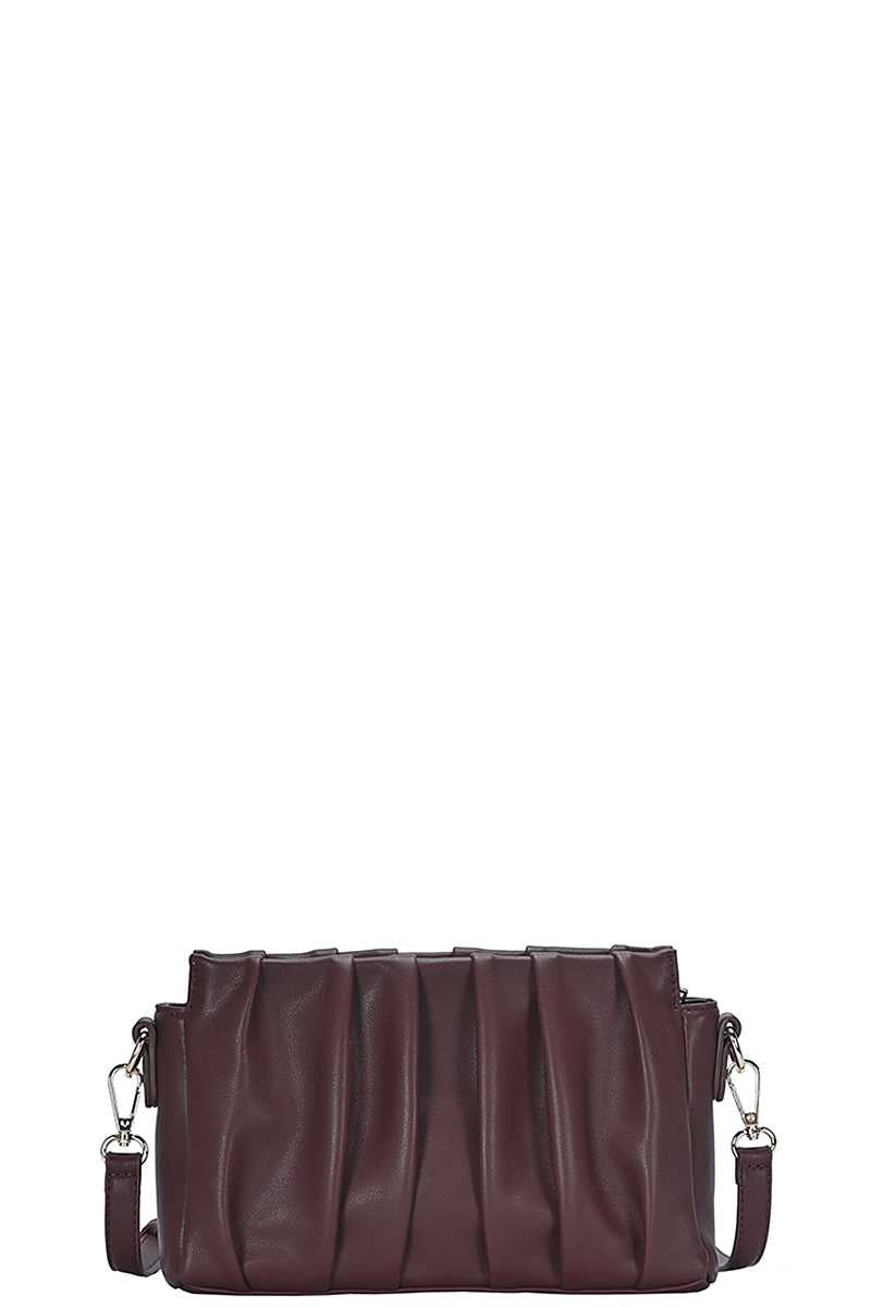 Women's Stylish Smooth Wrinkled Crossbody Bag