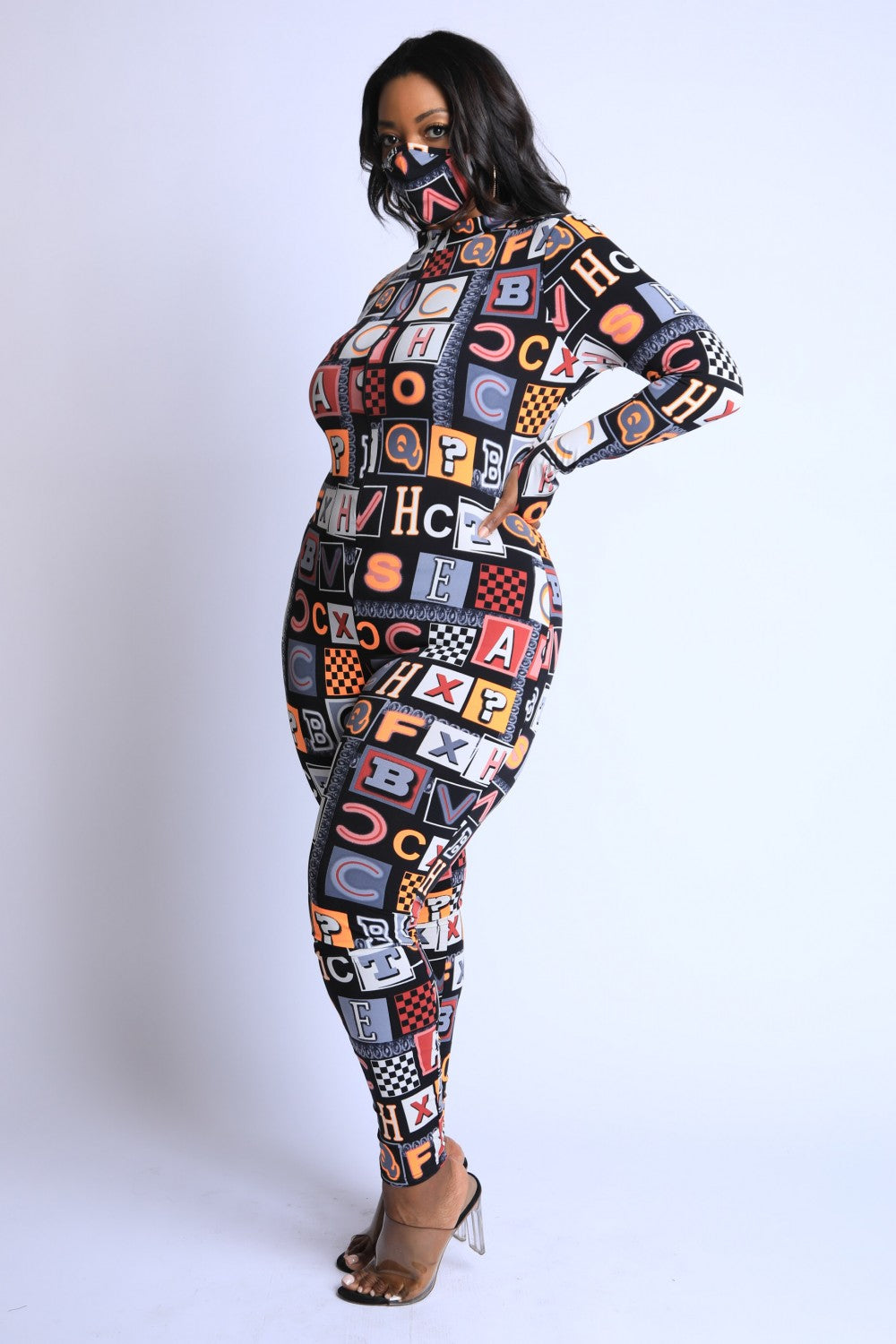 Women's Women's Alphabetically Neon Jumpsuit