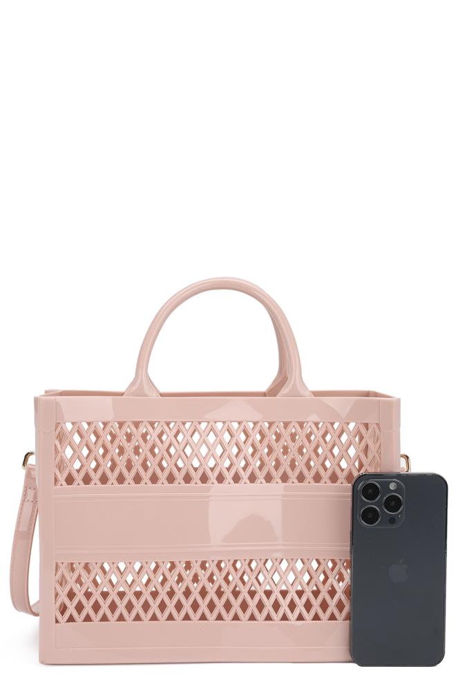 Women's Smooth Vented Design Handle Tote