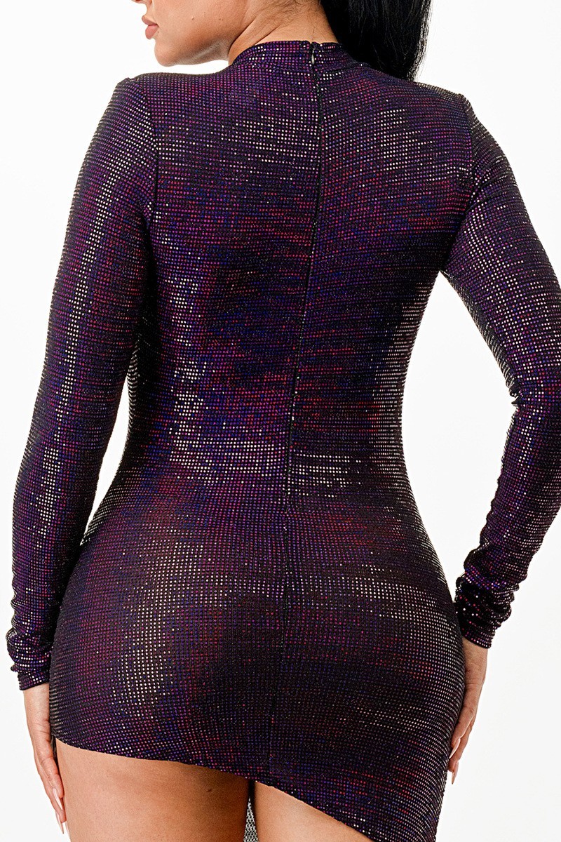 Women's Evening Dress with Unbalanced Skirt (M & L Only)