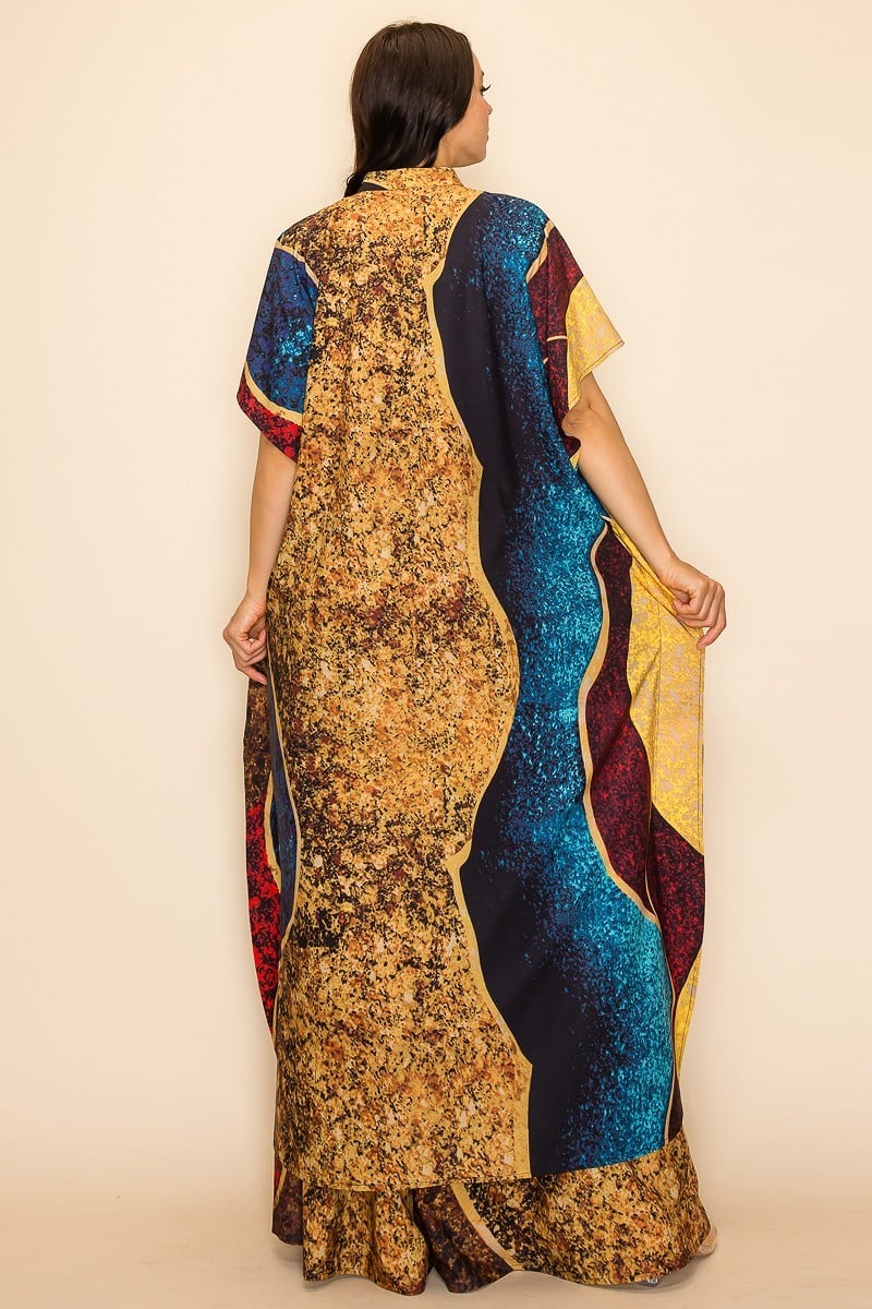 Women's Printed Wide Pants Set