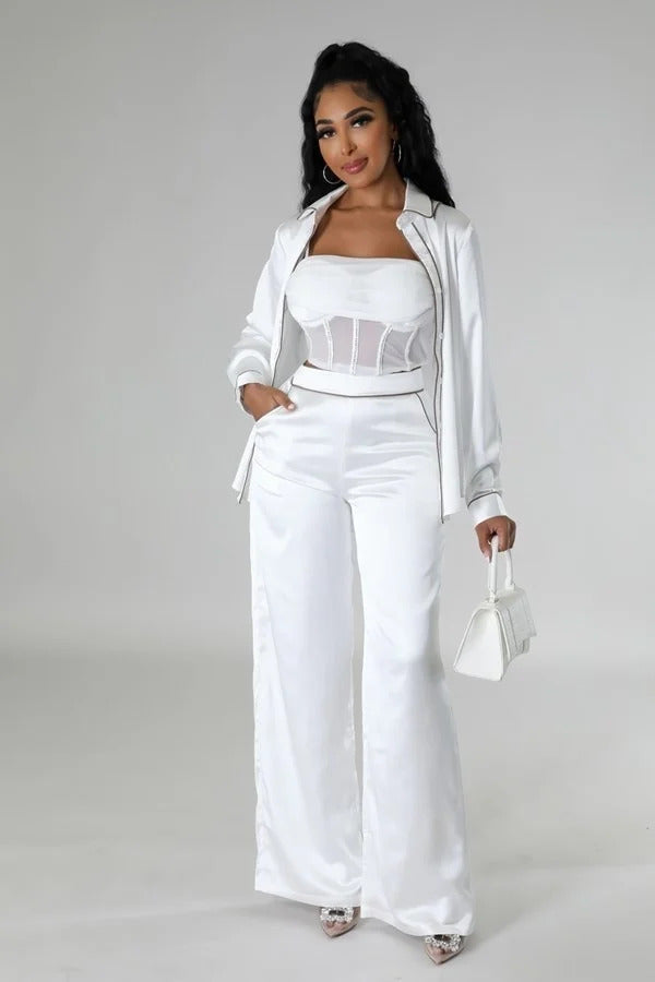 Women's Tunic Top Two Piece Set