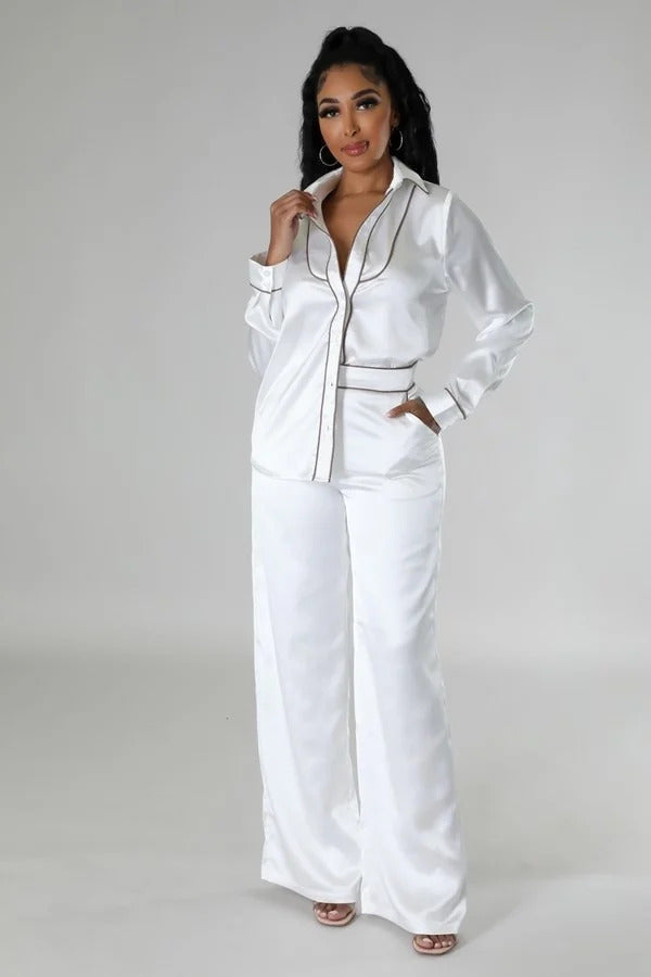Women's Tunic Top Two Piece Set