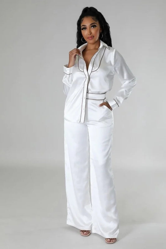 Women's Tunic Top Two Piece Set